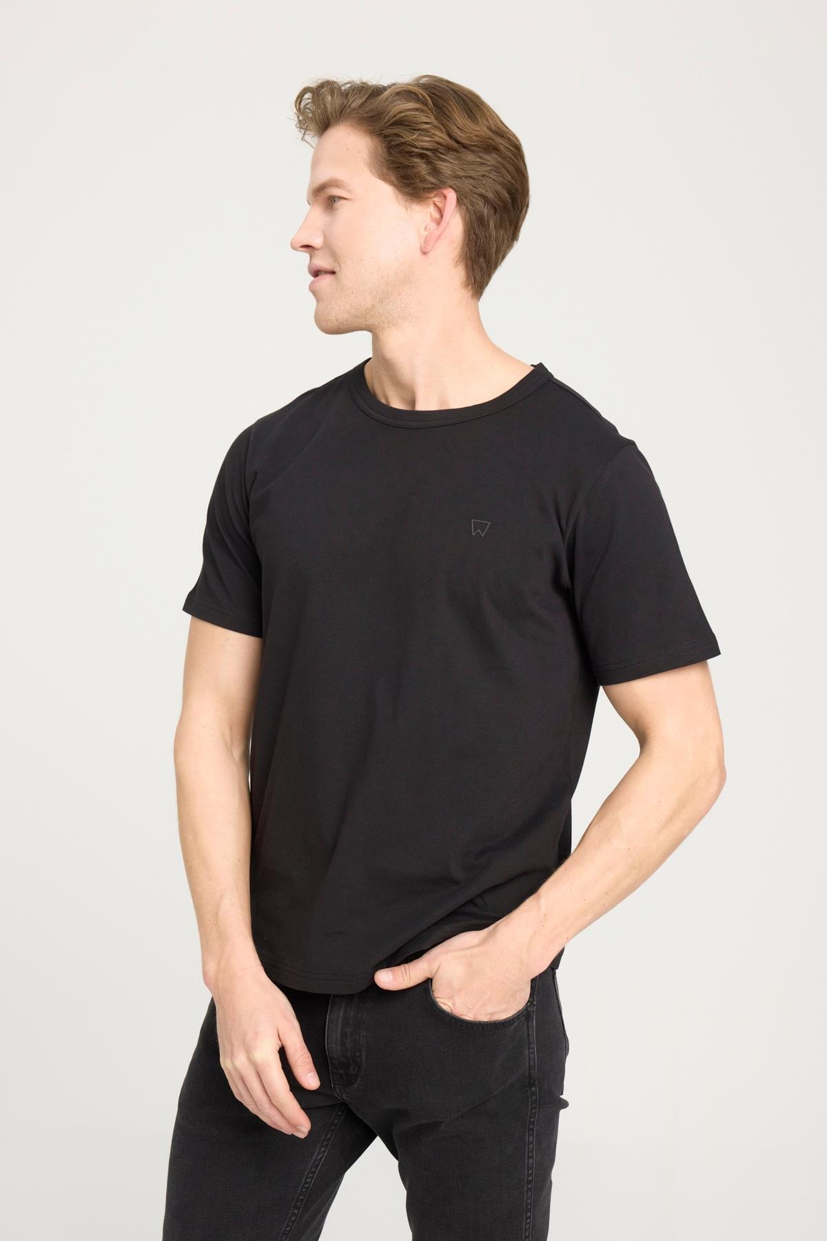 Wrangler Tişört W241575001 Siyah XL