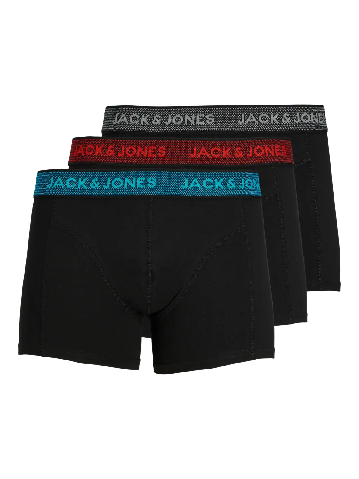 Jack&Jones Erkek Boxer 3Lü 12127816 Siyah