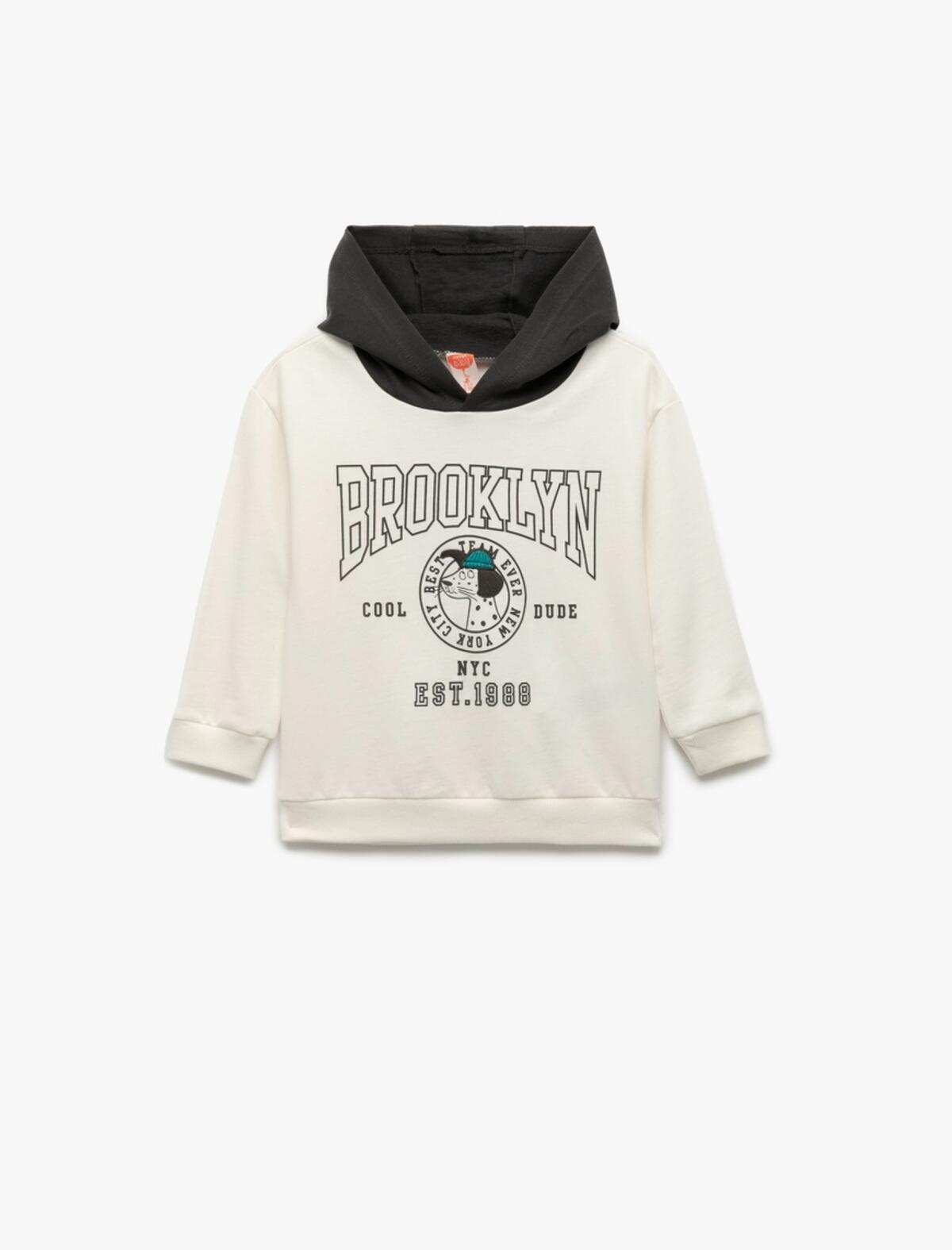 Koton Sweatshirt Erkek Bebek 6WMB10043TK Ekru