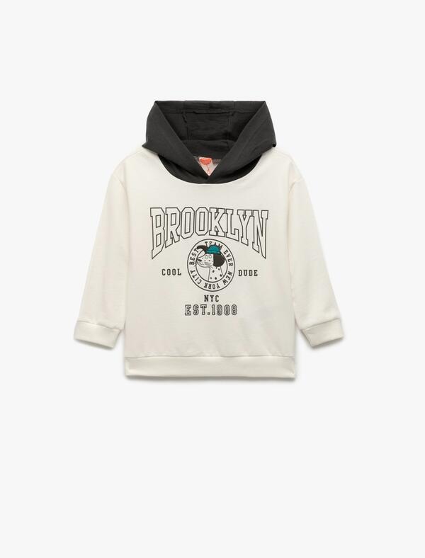 Koton Sweatshirt Erkek Bebek 6WMB10043TK Ekru