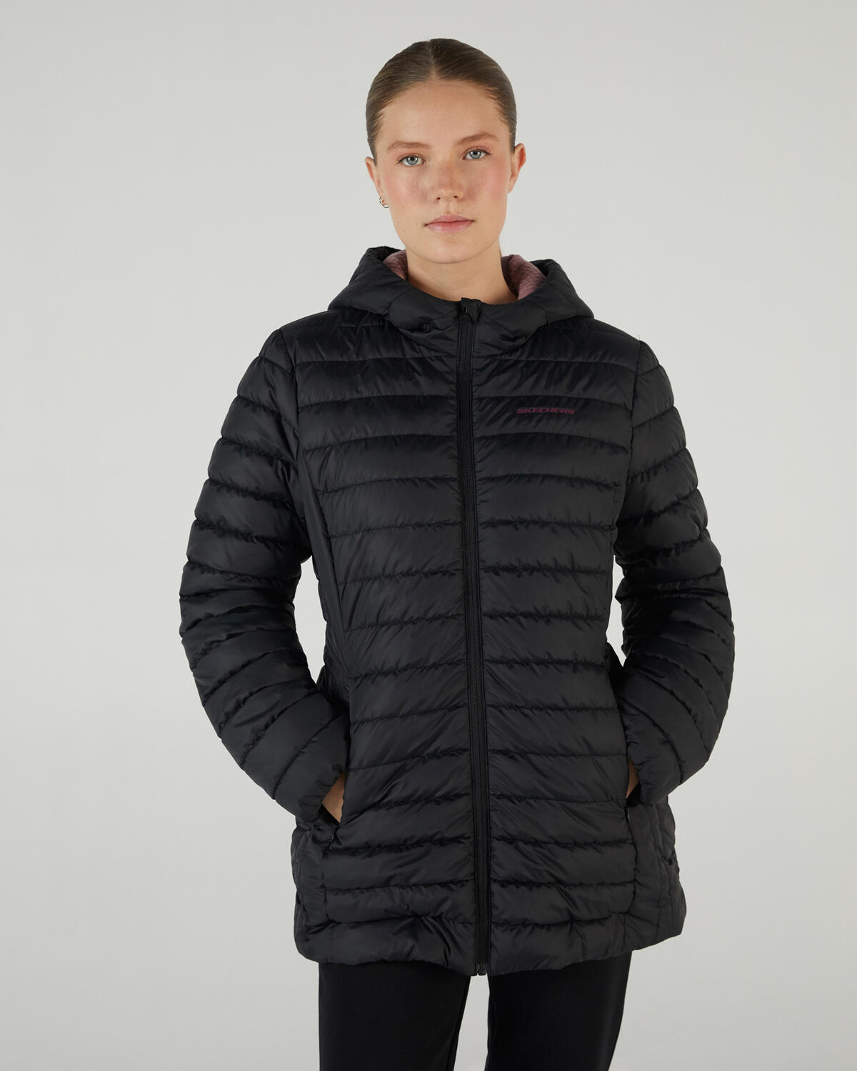 Skechers W Outerwear Polar Lining Padded Jacket S242101-001 Siyah
