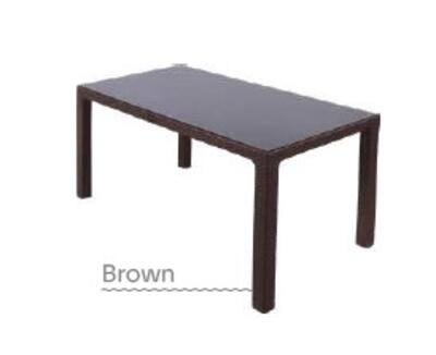 Comfort Masa 90*150 Begonya Ct065-C (Camlı) Kahve