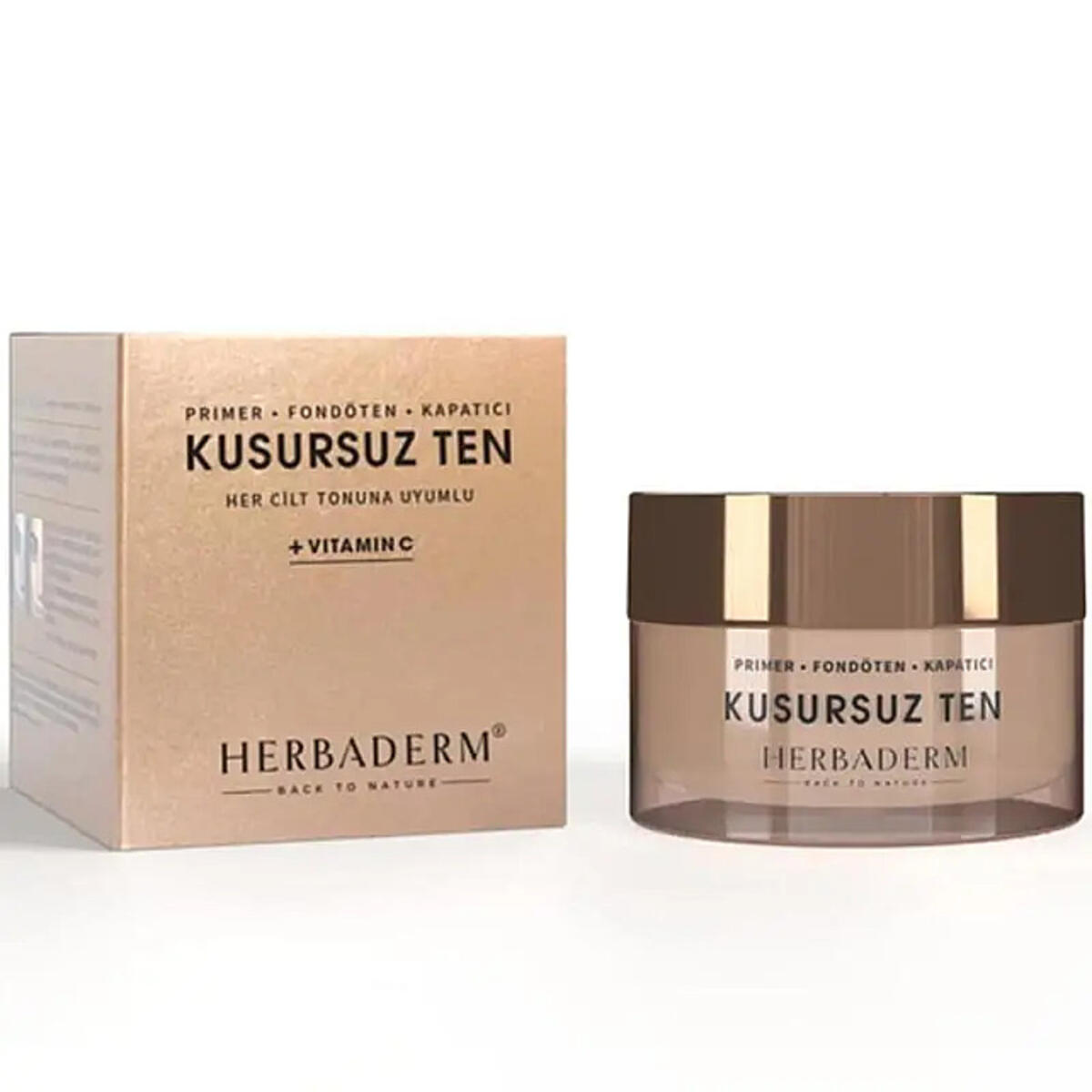 Herbaderm Fondöten Kapatıcı Kusursuz Ten+Vitamin C