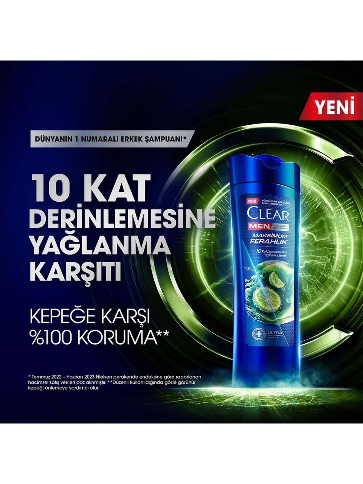 Clear Men Şampuan Maksimum Ferahlık 350Ml