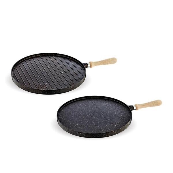 Fms Tava Grill ve Gözleme Çift Taraflı Siyah G3019Syh