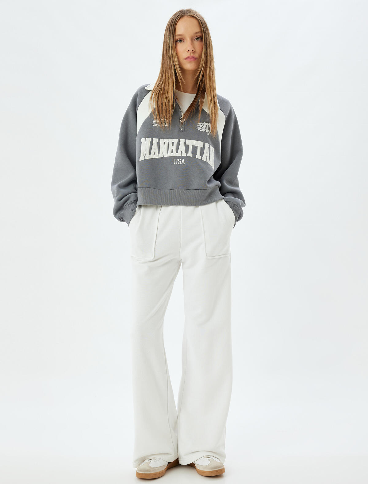 Koton Sweatshirt 5WAL10201IK Antrasit