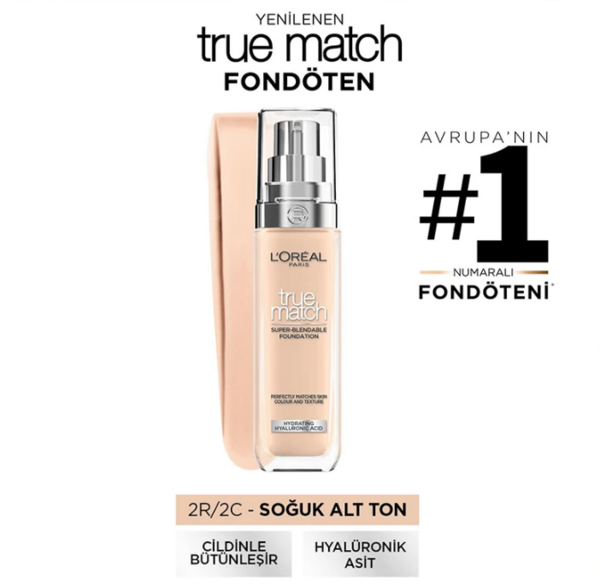 Loreal Paris Fondöten True Match No:2R2C