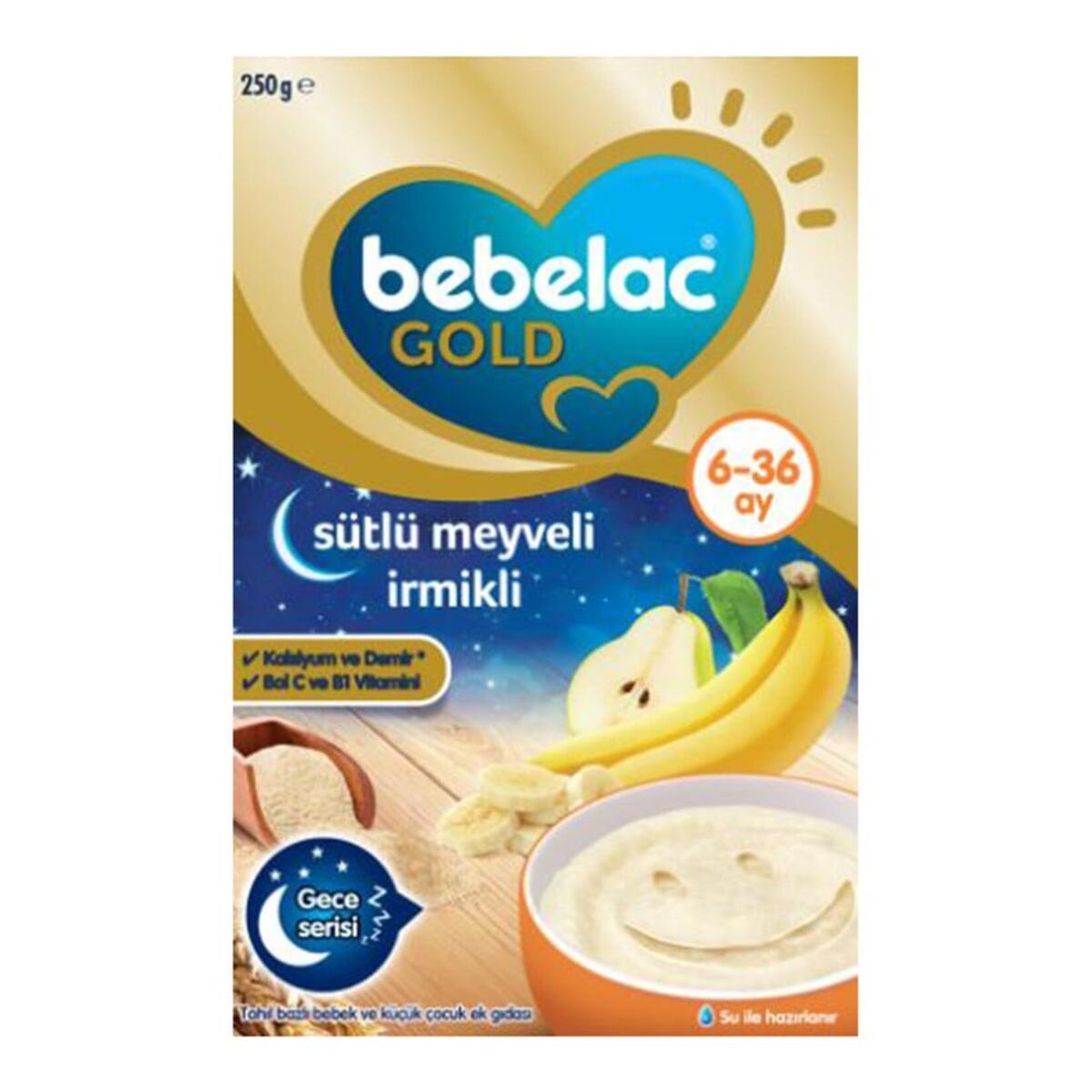Bebelac Gold Sütlü Meyveli İrmikli 250Gr
