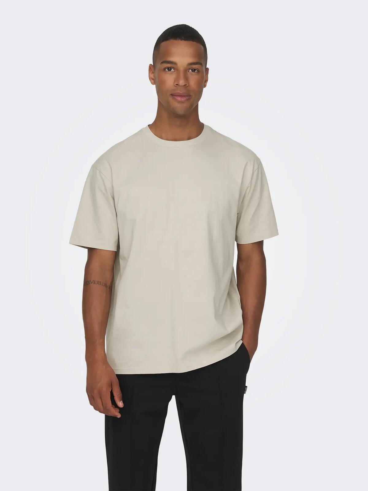 Only&Sons Tişört 22022532 Bej