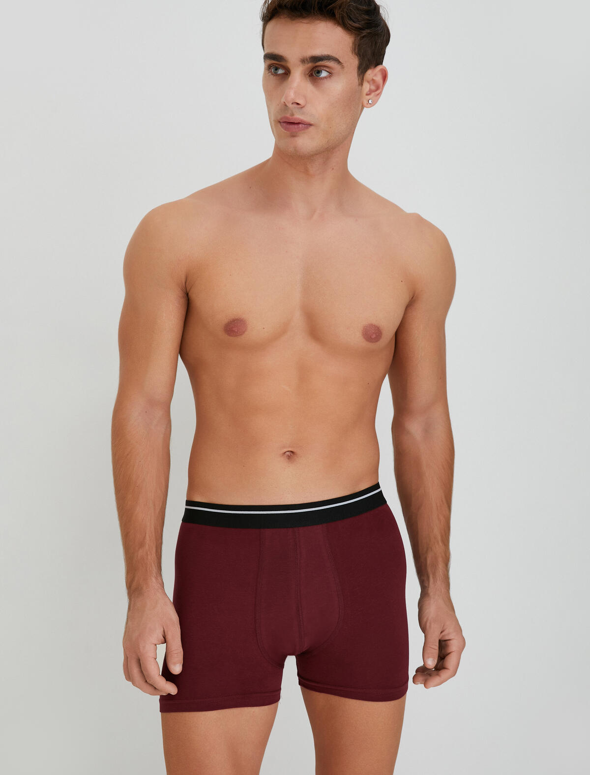 Koton Boxer 4WLM90016MK Siyah Desenli