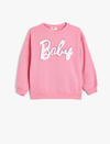 Koton Sweatshirt Kız Çocuk 5WKG10228AK Pembe