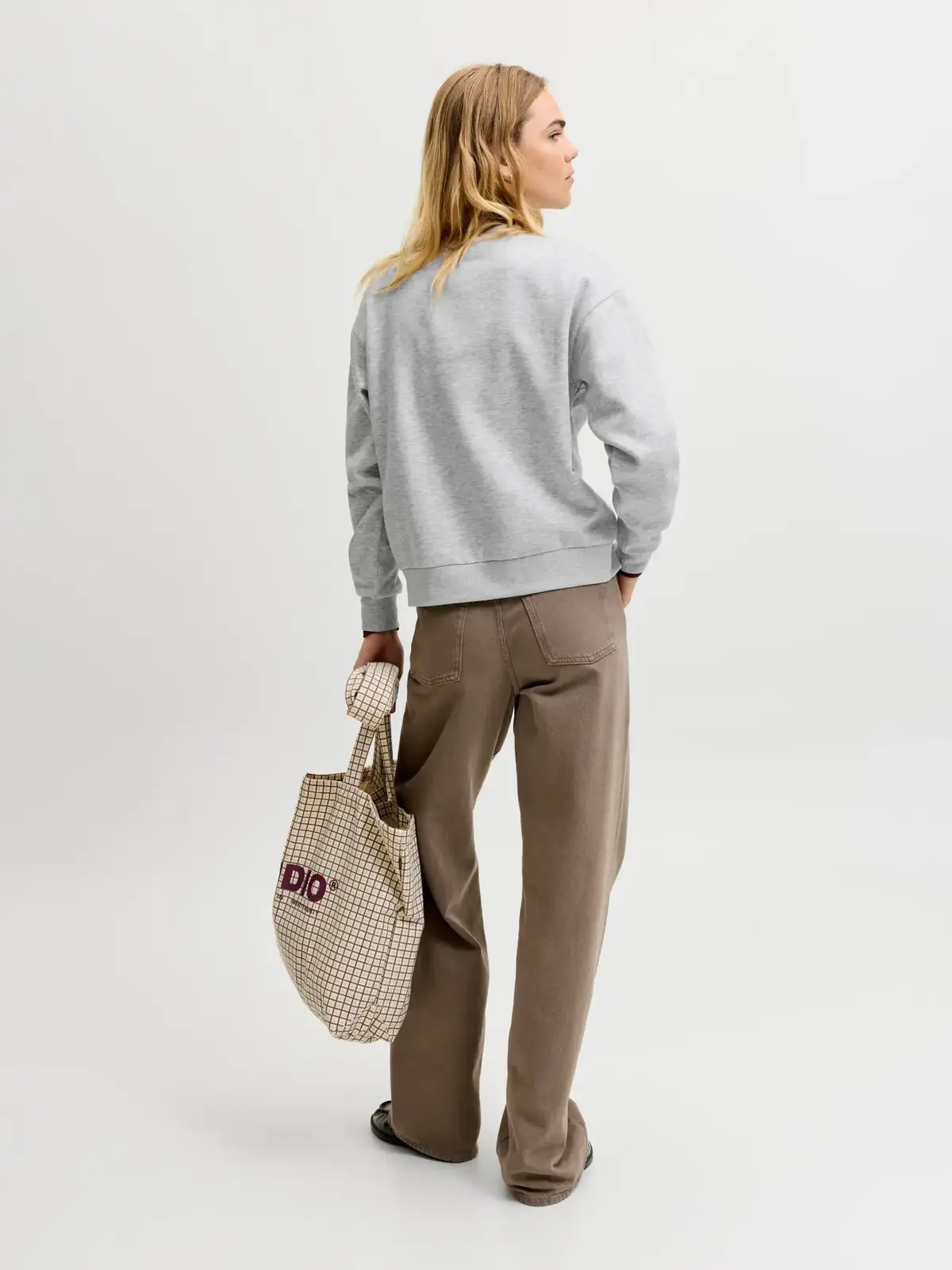Jjxx Kadın Sweatshirt 12223962 Açık Gri Melanj