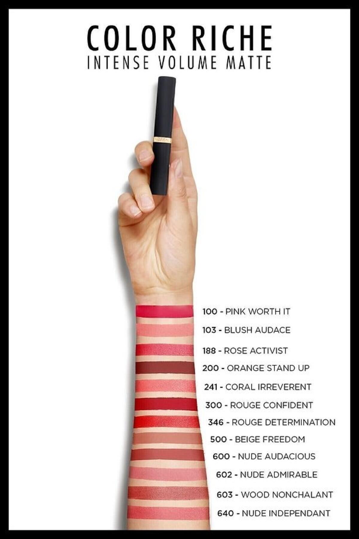Loreal Paris Ruj Color Riche İntense Volume Mat No:200