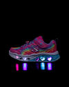 Skechers Flutter Heart Lights-Groovy Swirl Tqhp 303253 Pembe