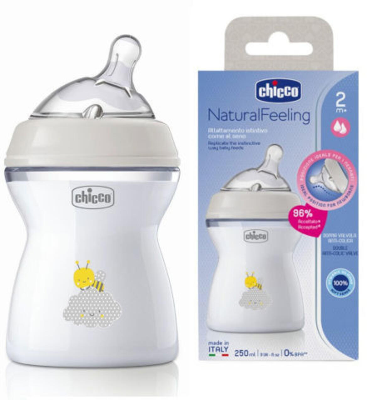 Chicco Biberon Feeding Bottle NF PP 2M+ 250Ml Unisex 8132330