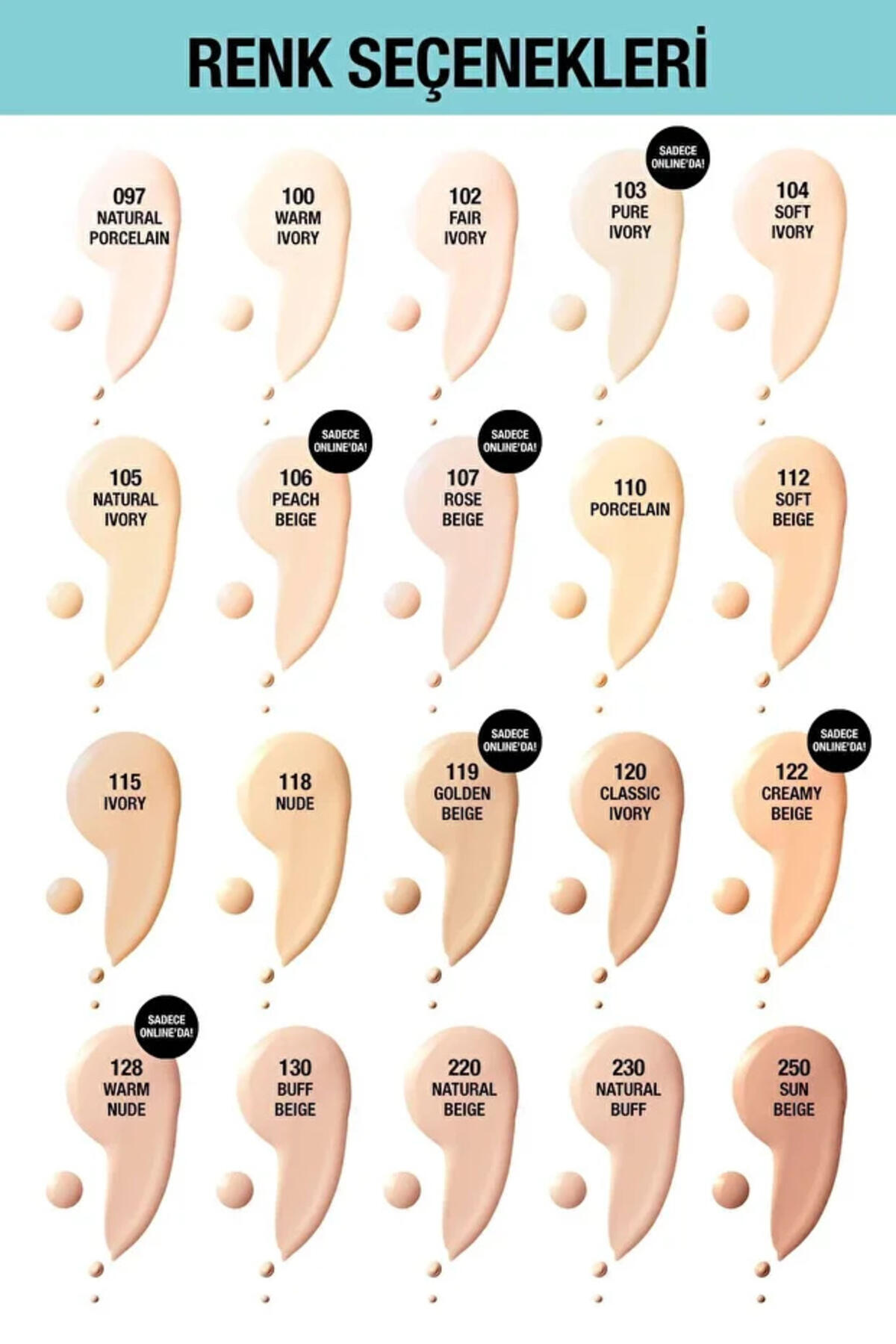 Maybelline Fondöten Fit Me Matte&Poreless No:104