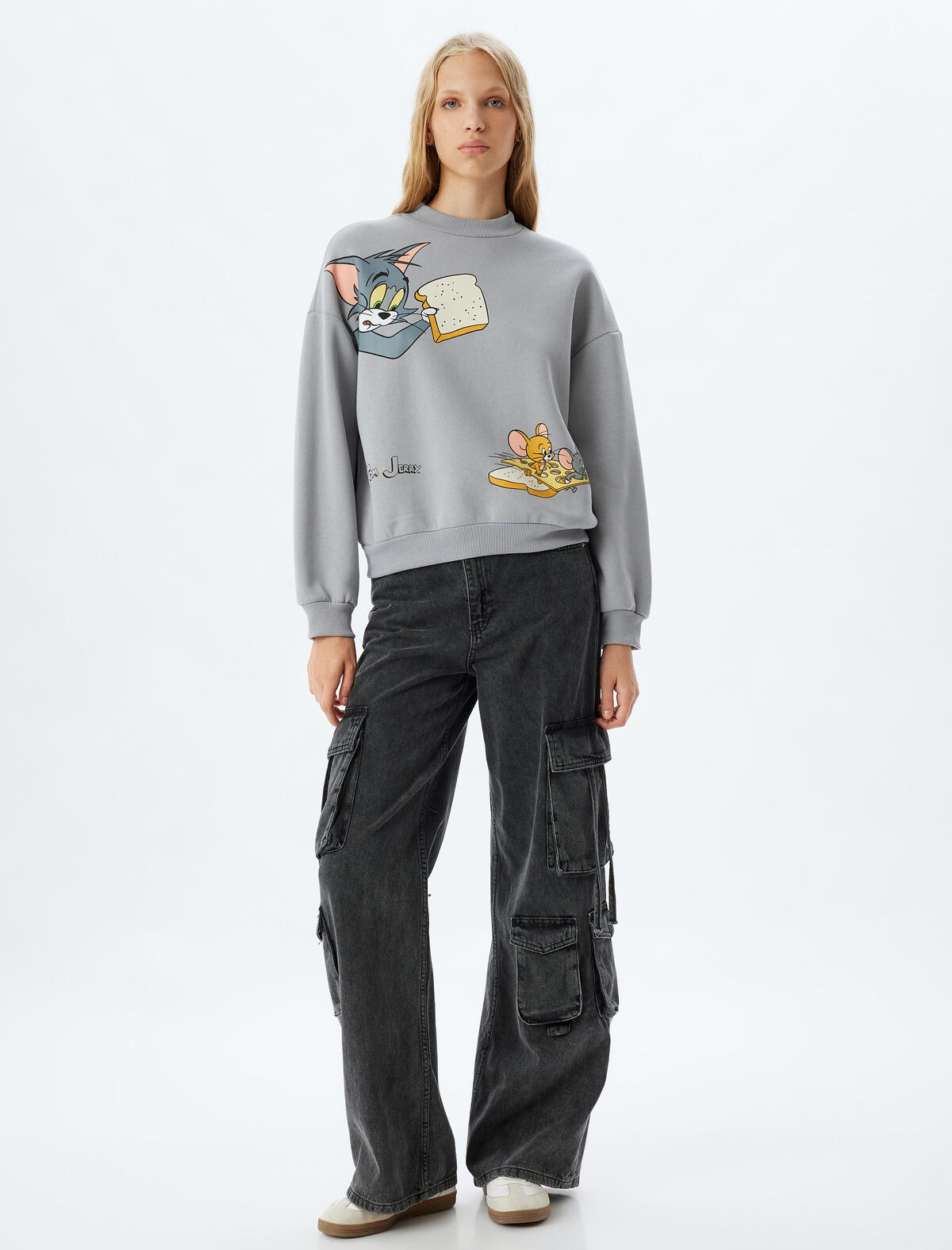 Koton Sweatshirt 5WAL10196IK Gri