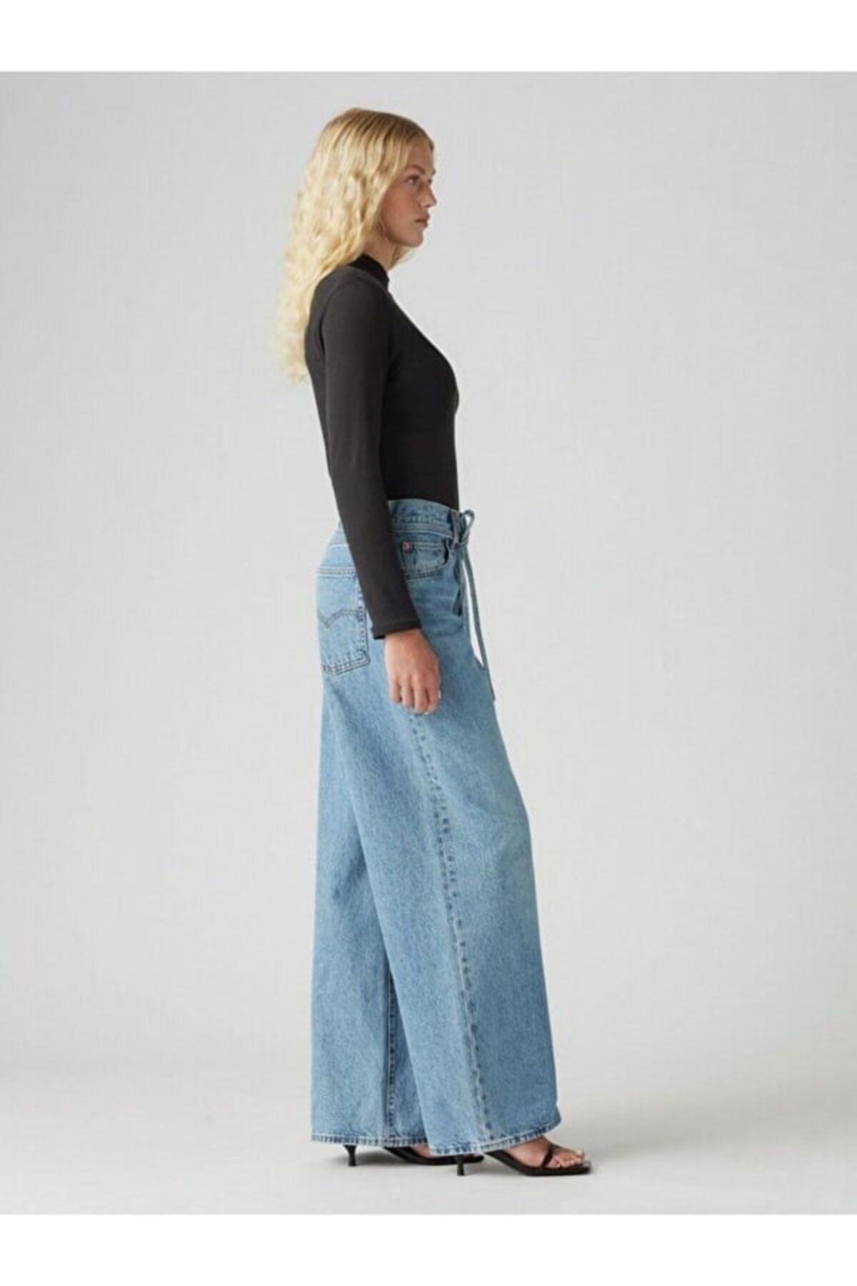 Levis Pantolon Straight 001TK-0001 Orta İndigo