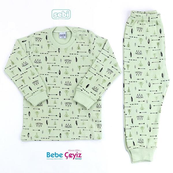 Sebi Pijama Takım 1-3 Yaş Çadırlı 9145