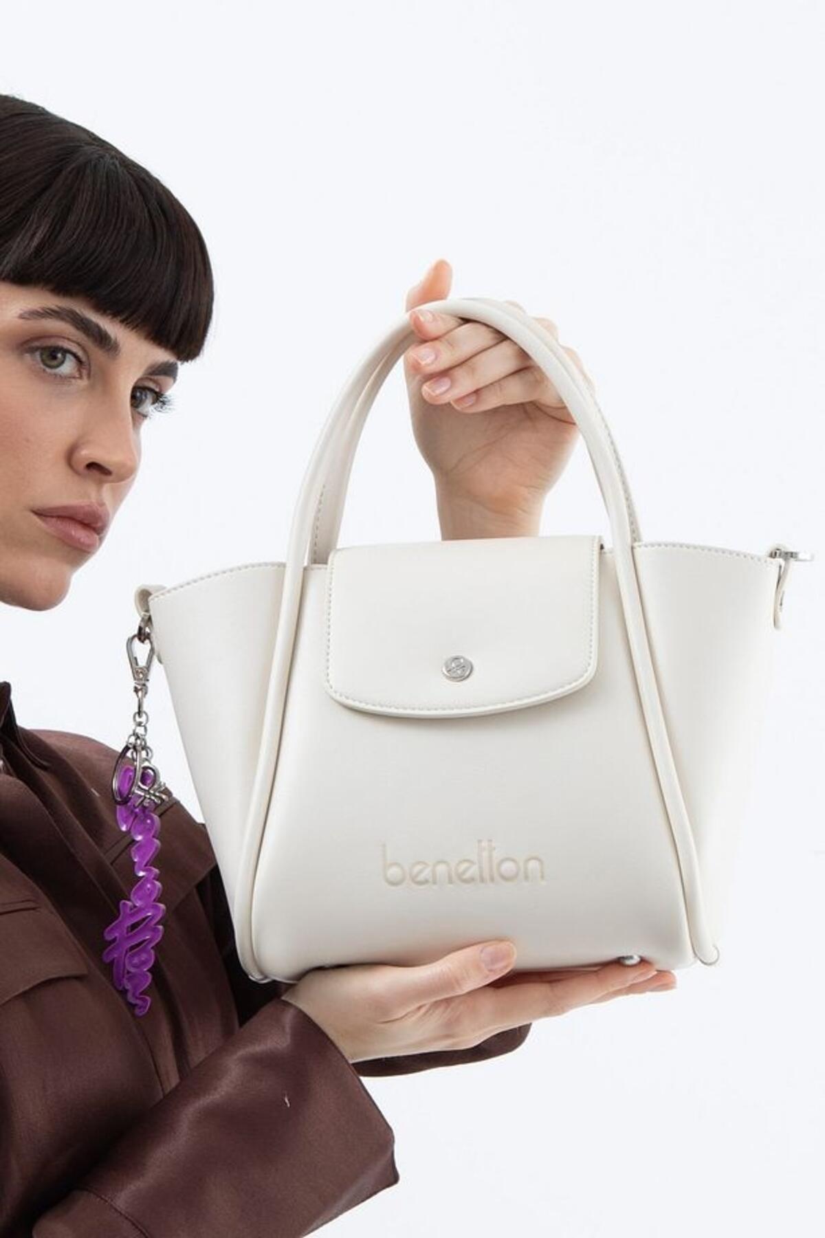 United Colors Of Benetton Kadın Kadın El Çantası BNT_1520 Beyaz