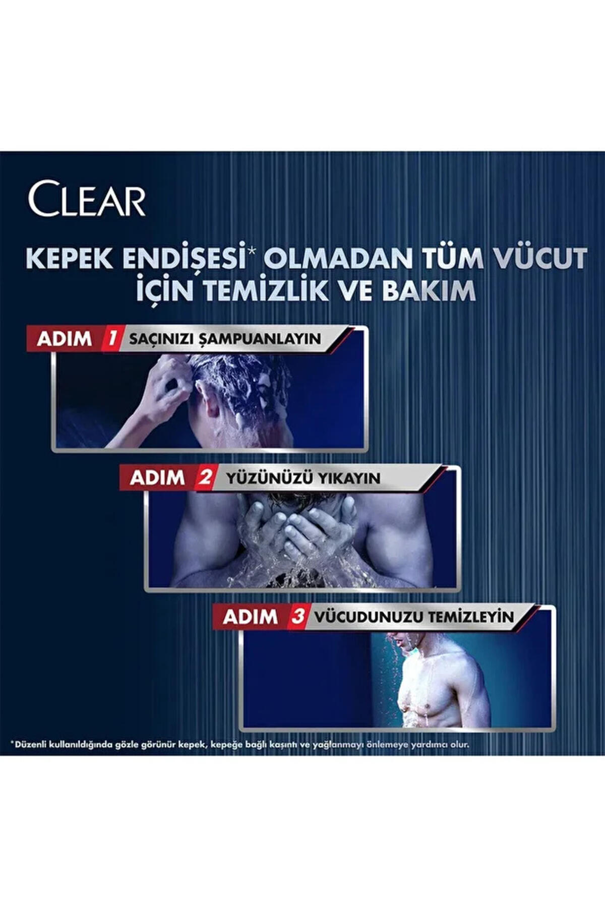 Clear Men Şampuan&Duş Jeli Mentol Etkisi 350Ml