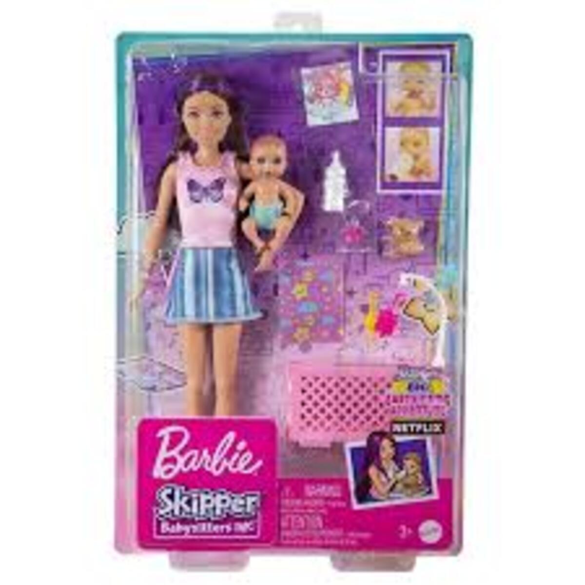 Barbie Bebek Bakıcısı Bebeği ve Aks. Oyun Setleri MTL-FHY97