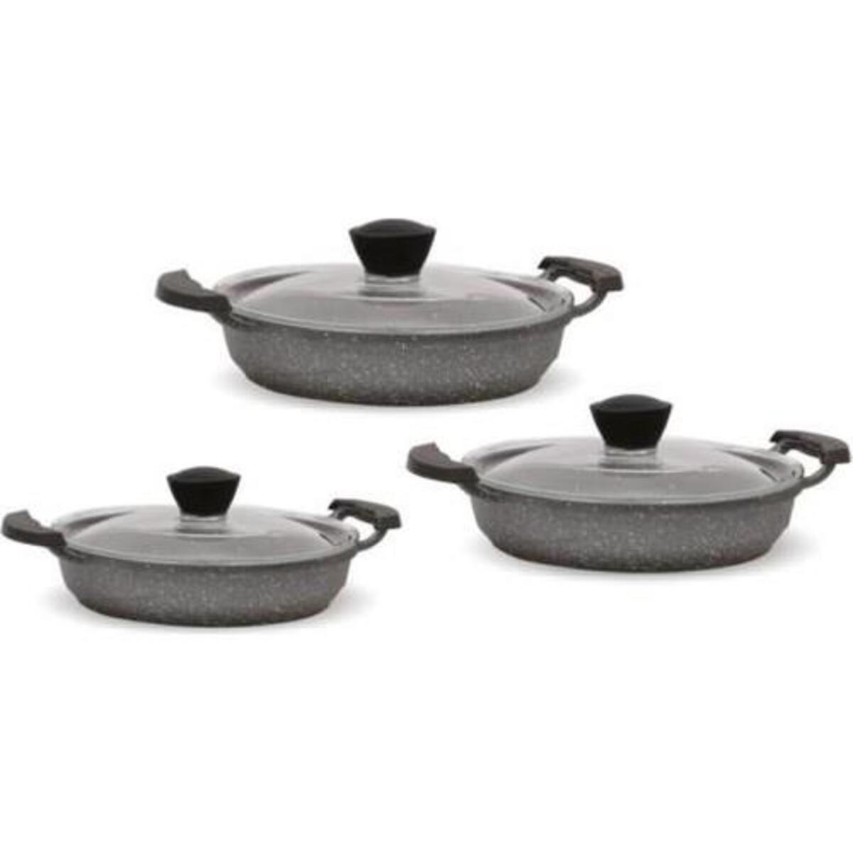 Fms Sahan Set 6 Parça Granit Gri D5001Gri