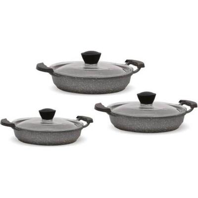 Fms Sahan Set 6 Parça Granit Gri D5001Gri
