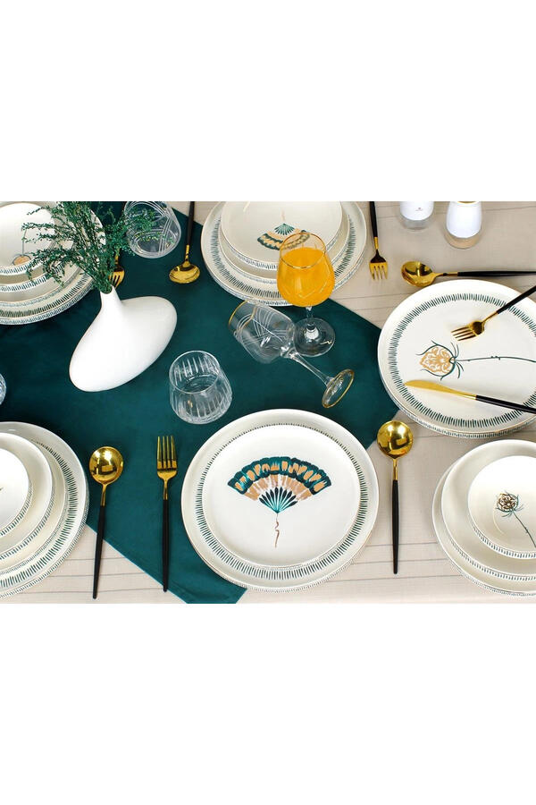 Sembol Yemek Tk 24P Bone Chine Floristic Vogue-003