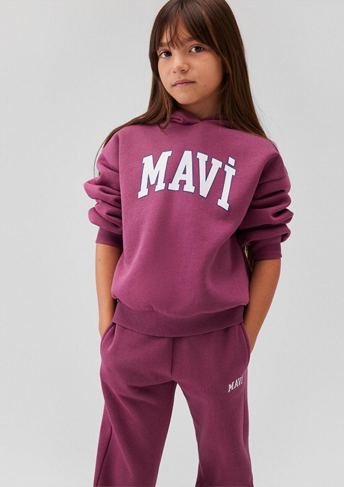 Mavi Sweatshirt Kız Çocuk M7610035-70651 Mor