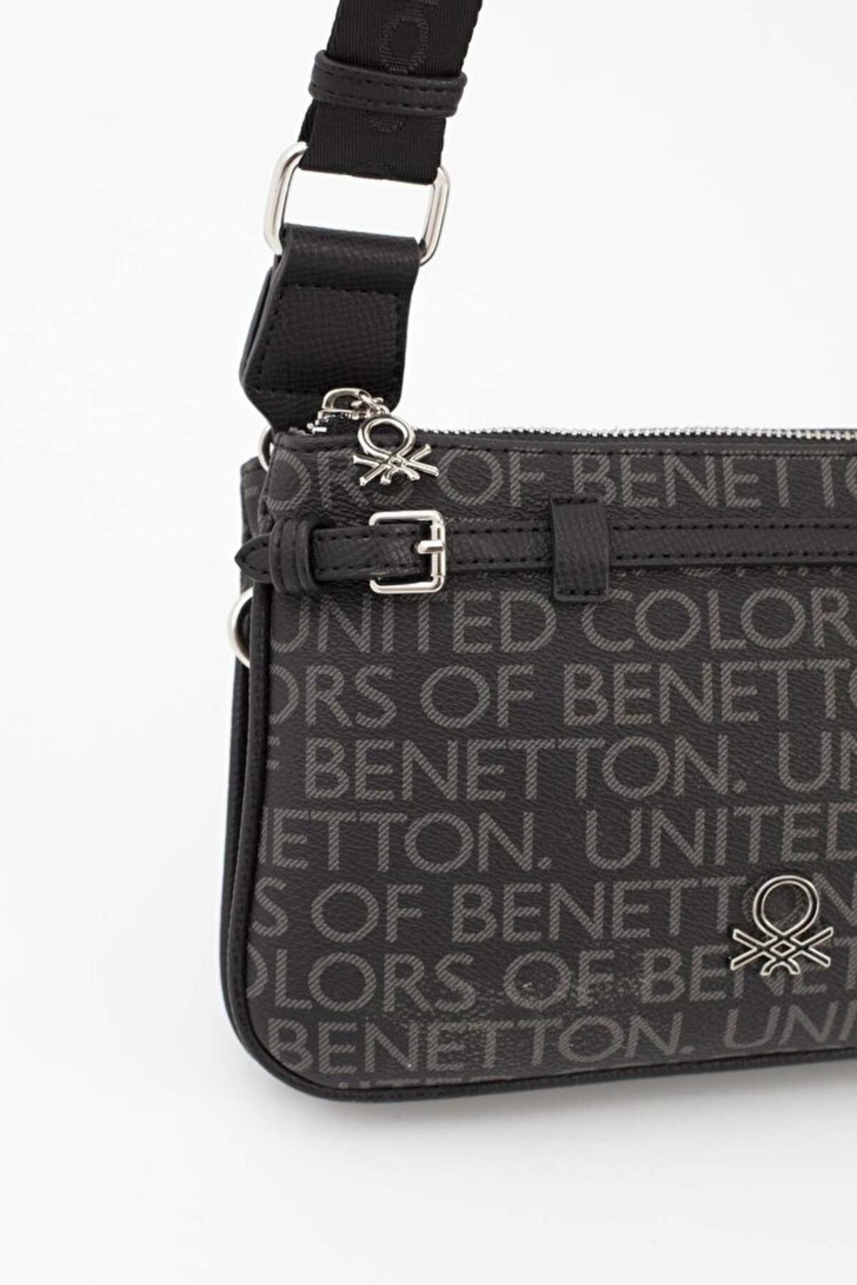 United Colors Of Benetton Kadın Kol Çantası BNT_1681 Siyah United Colors Of Benetton Kadın Kol Çantası BNT_1681 Siyah