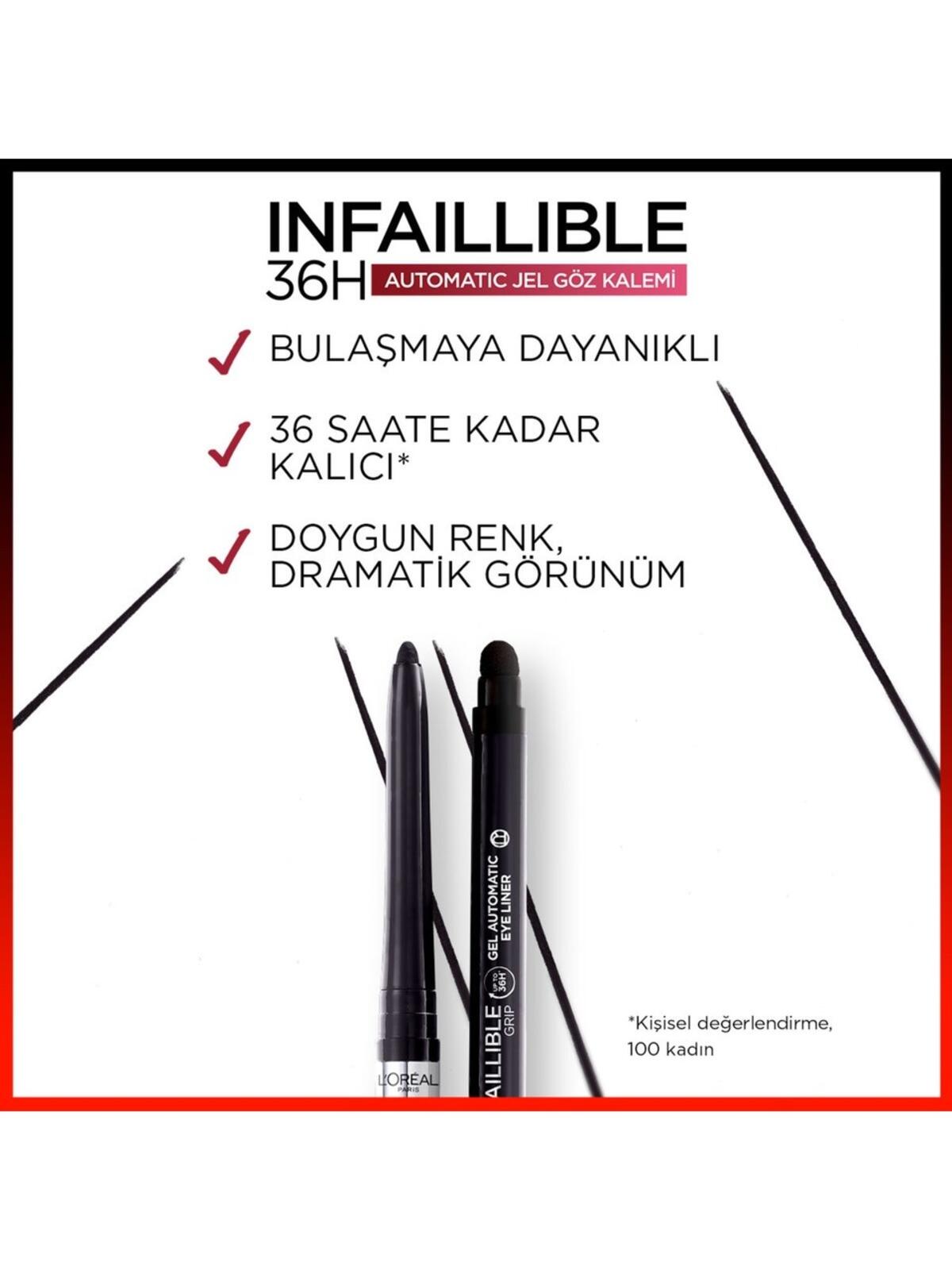Loreal Paris Eyeliner İnfaillible Gel Auto No:260 Mat Siyah