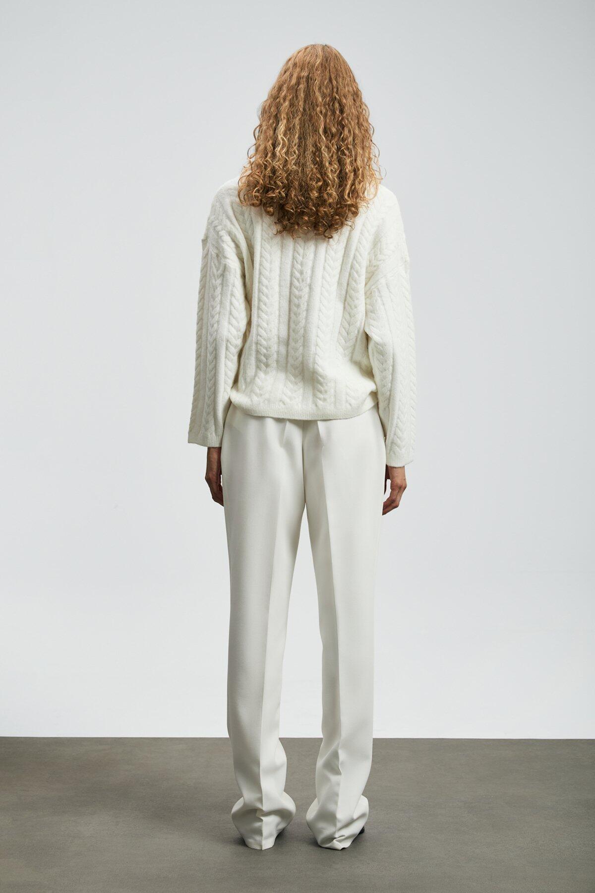 Lufıan Kadın Kazak Mıra 122090040 Krem