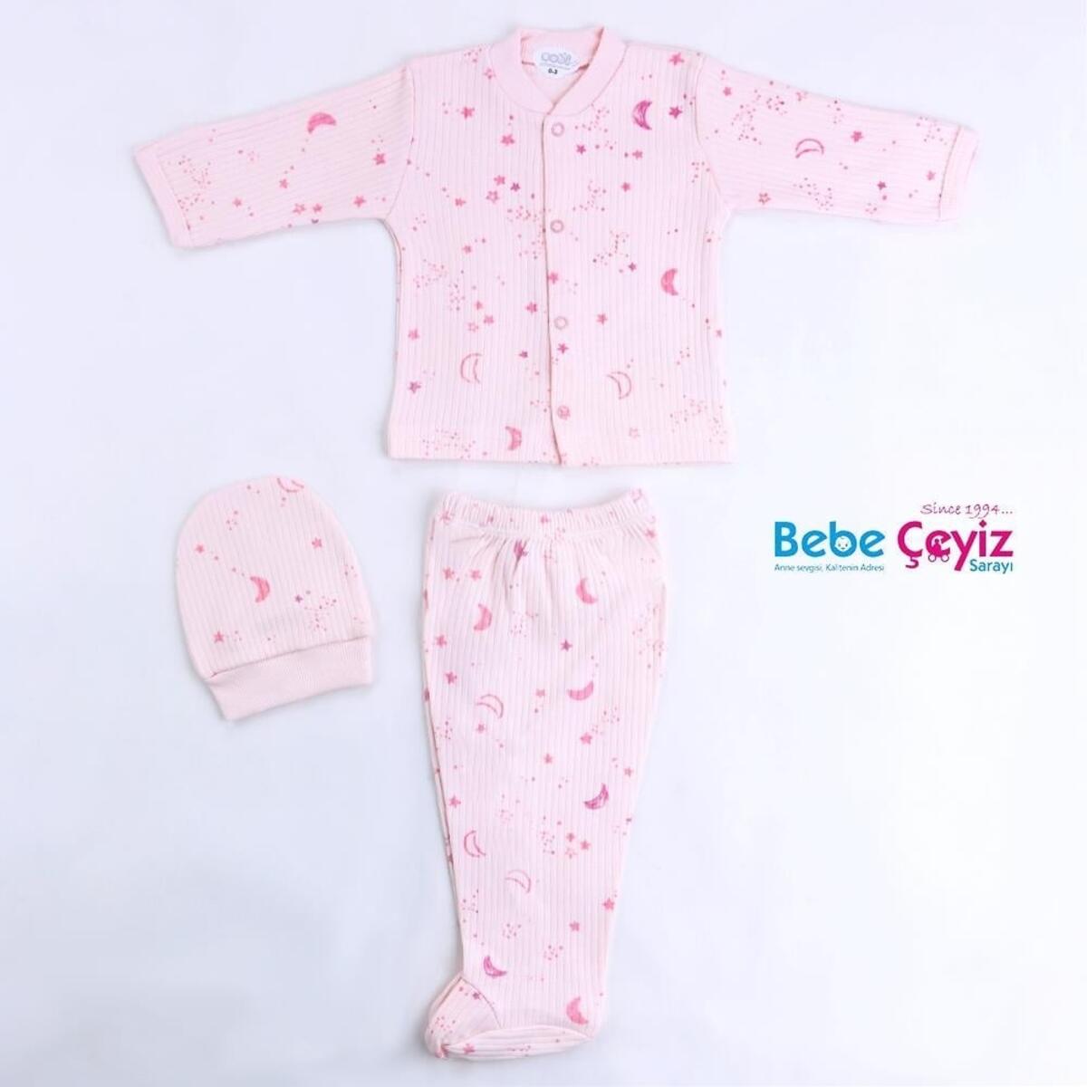 Sebi Pijama Takım 0-3 Ay Yıldız 9141