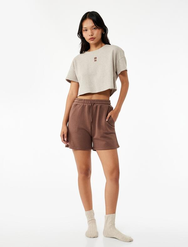 Koton Pijama Üst 6WLK40104MK Vizon Melanj