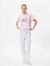 Koton Pijama Takımı 4SLK40015MK Kırmızı S