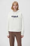 Mavi Sweatshirt M168334-81964 Kırık Beyaz