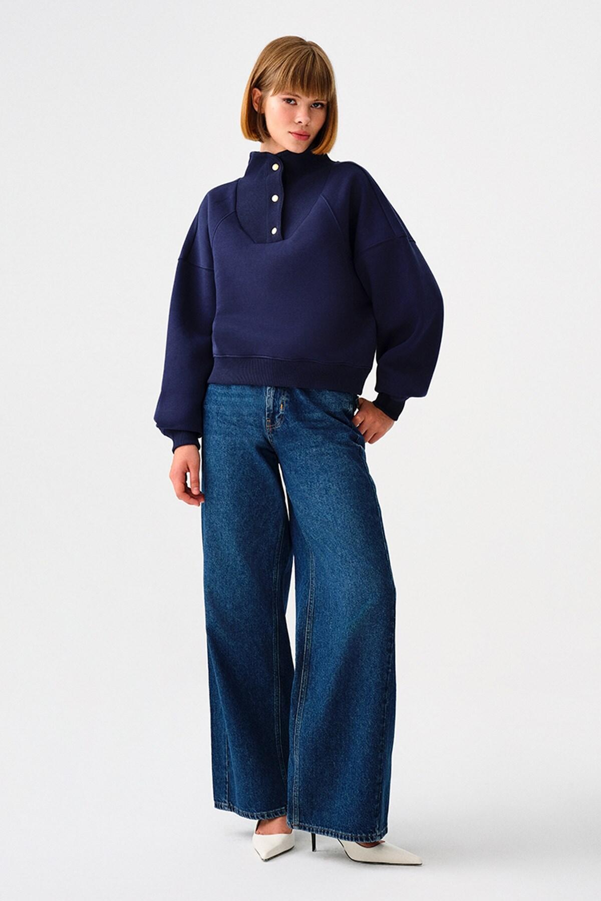 Loft Sweatshirt LF2033273 Lacivert