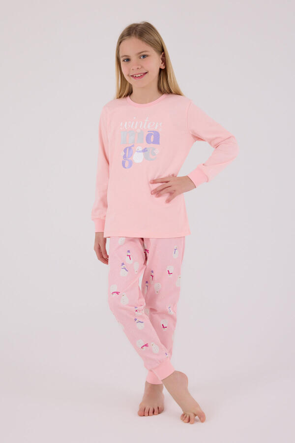 Rolypoly Pijama Takım Kız Çocuk RP3712-2 Açık Pembe
