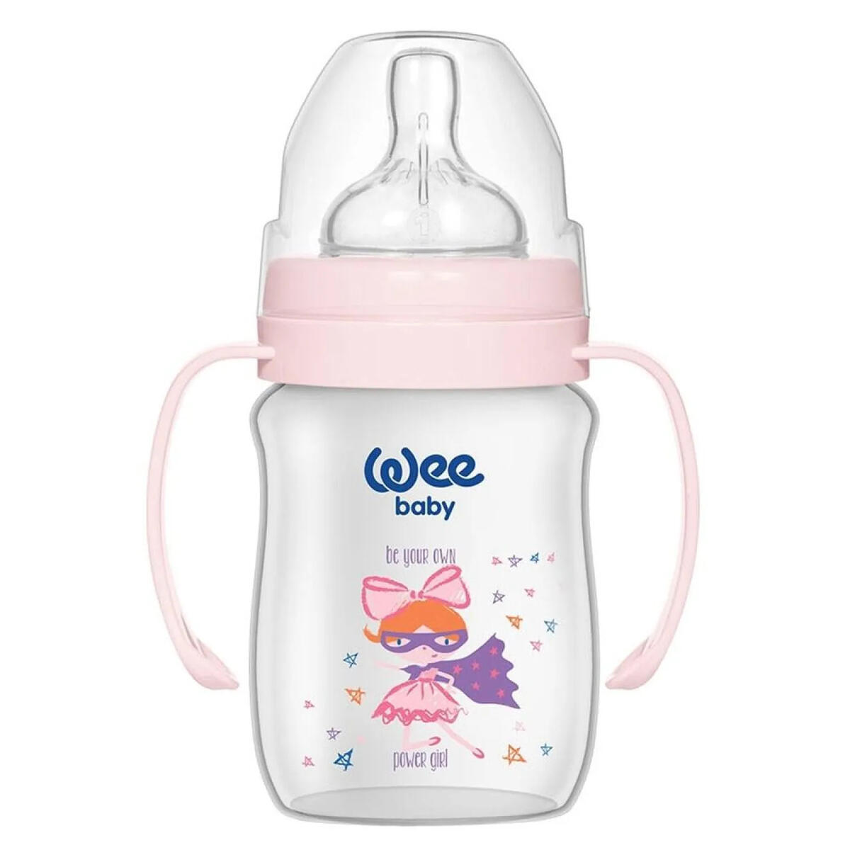 Wee Baby Biberon Geniş Ağızlı Kulplu PP 150ML RB137