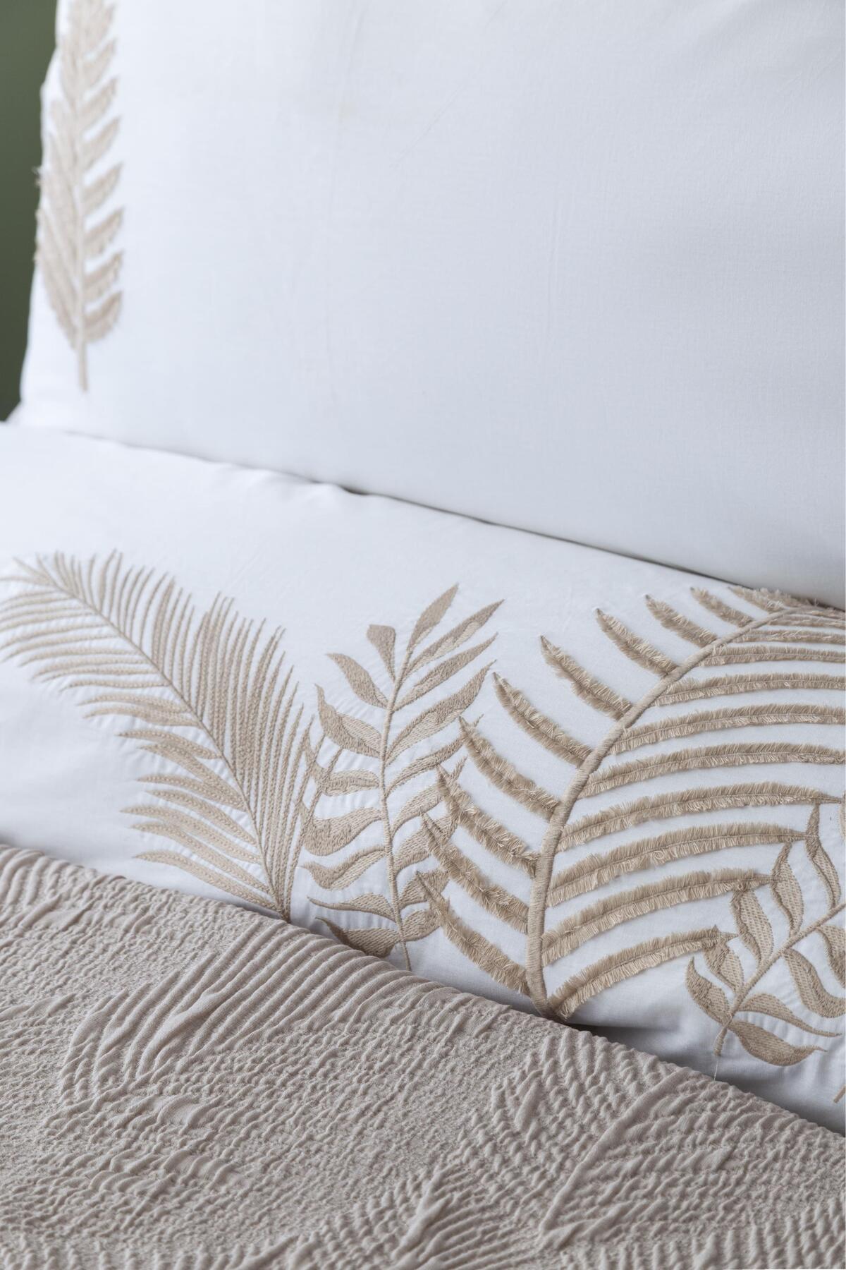 Apricitas Home Timeless Prime Set Çift Kişilik Foglıa Beıge