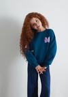 Mavi Sweatshirt Kız Çocuk M7S10164-89110 Mavi