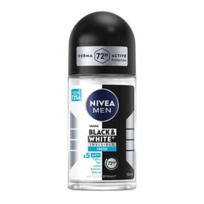 Nivea Erkek Roll-On İnvisible B&W Fresh 50Ml (Dy)