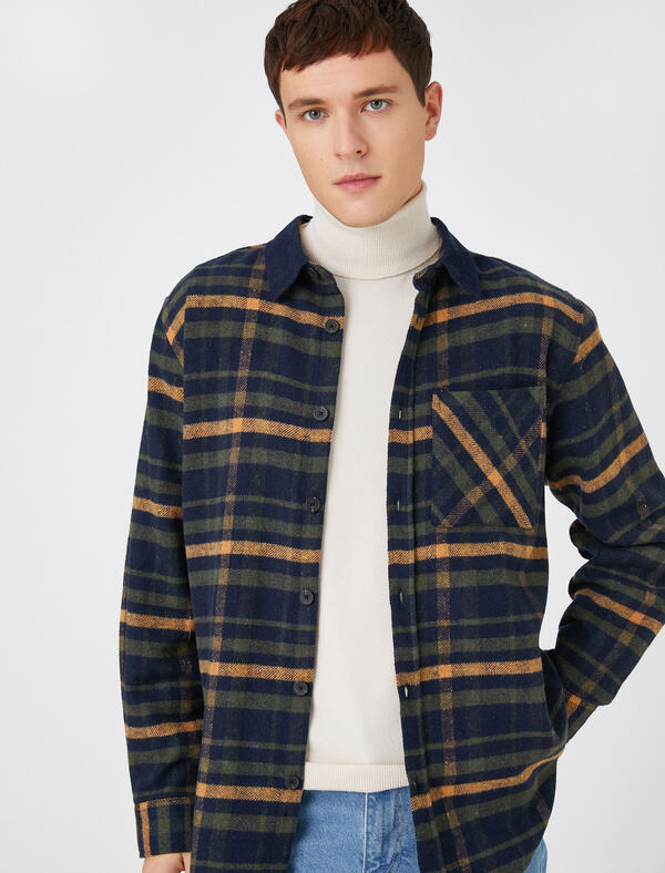 Koton Gömlek 3WAM60122HW Yeşil