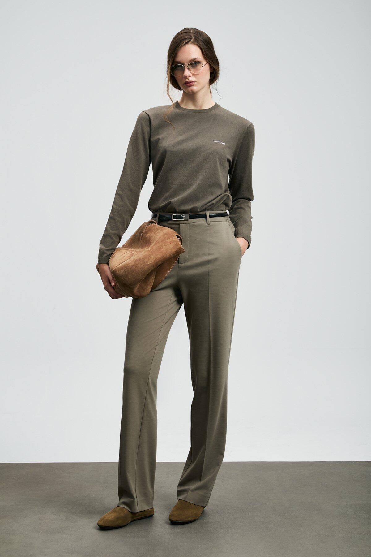 Lufıan Kadın Kazak Hoper 122090038 Yeşil