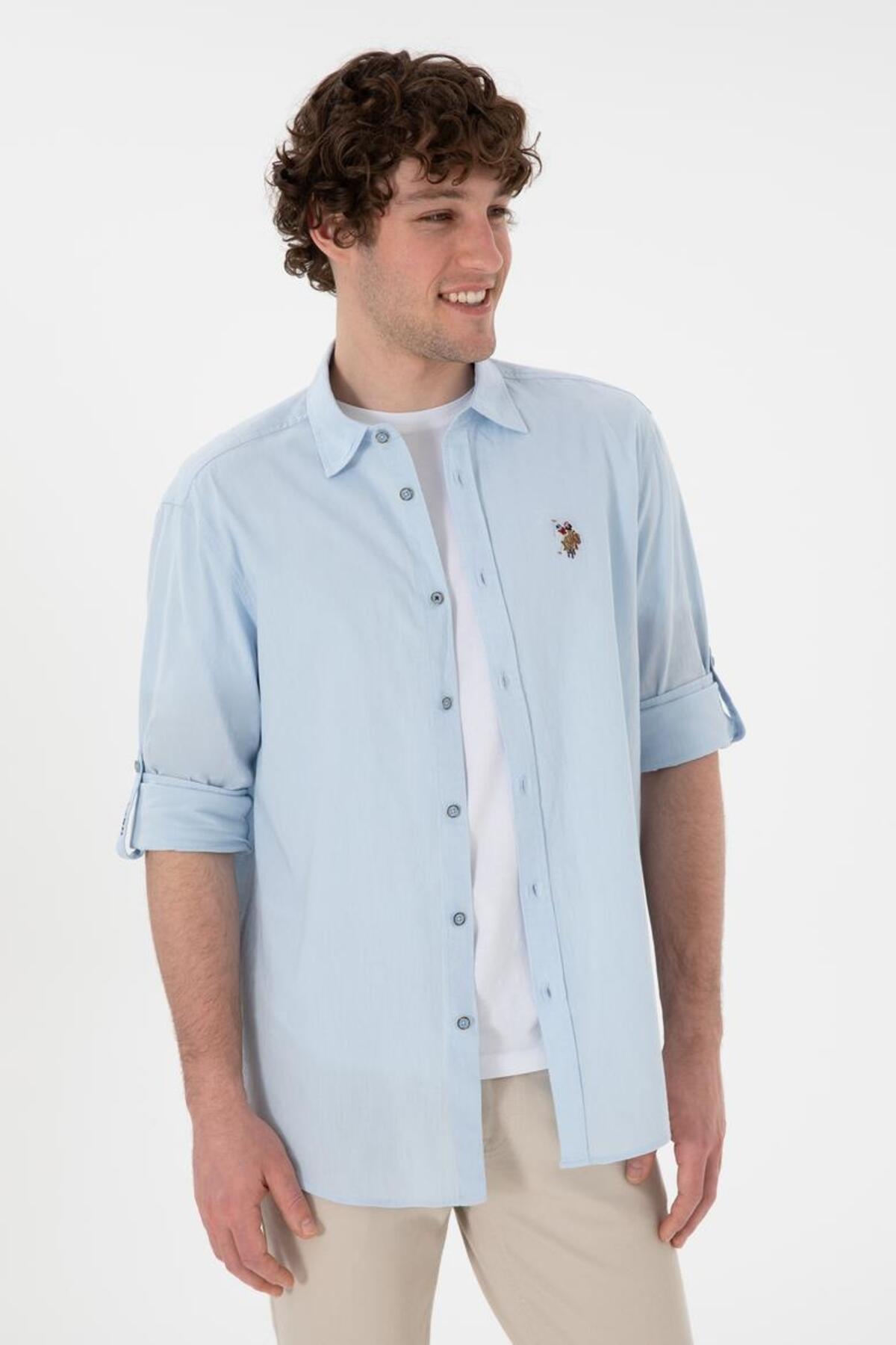 U.S Polo Assn. Gömlek 2082527 G081SZ004 Açık Mavi