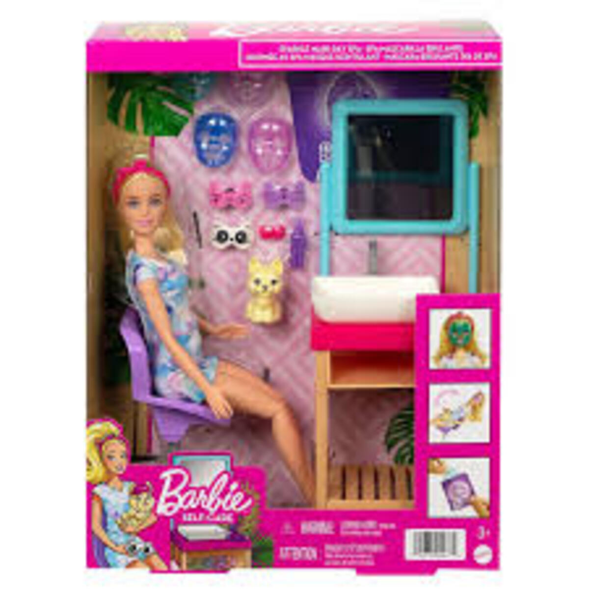 Barbie Welness Işıltı Dolu Spa Günü Oyun Seti MTL-HCM82