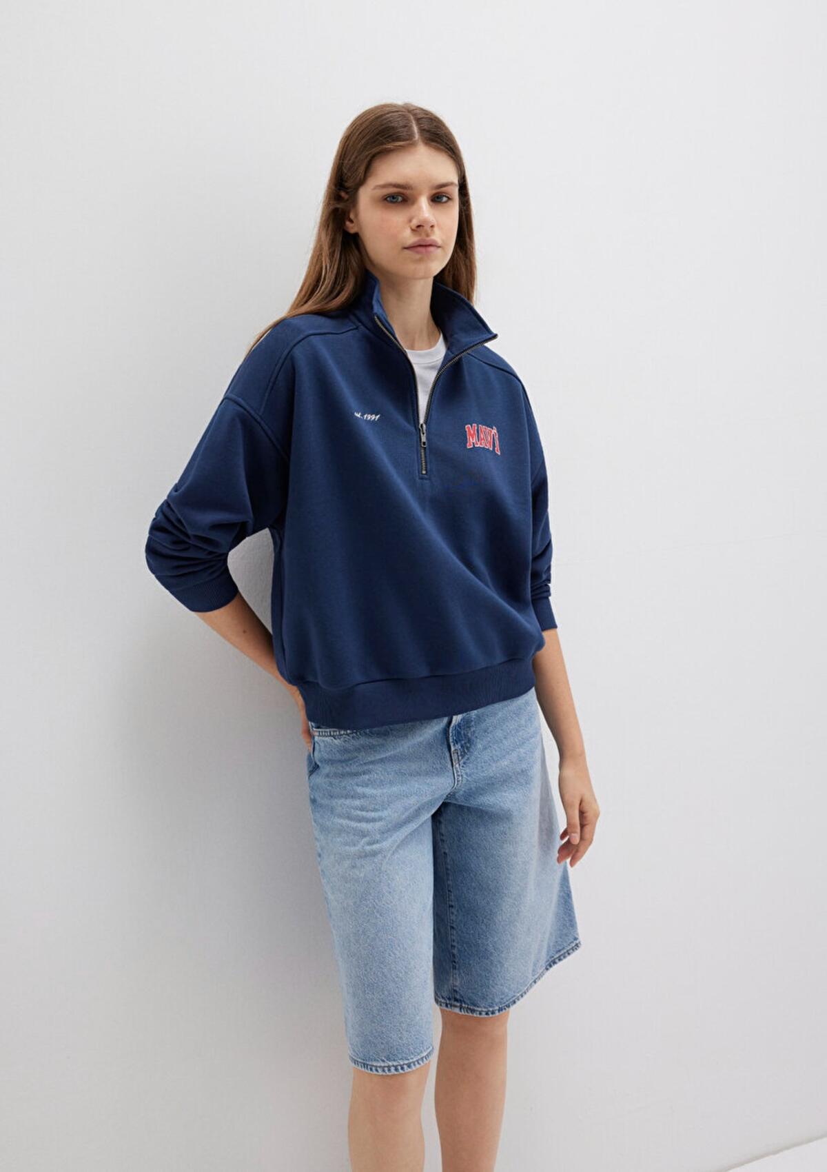 Mavi Sweatshirt M1S10373-70488 Lacivert