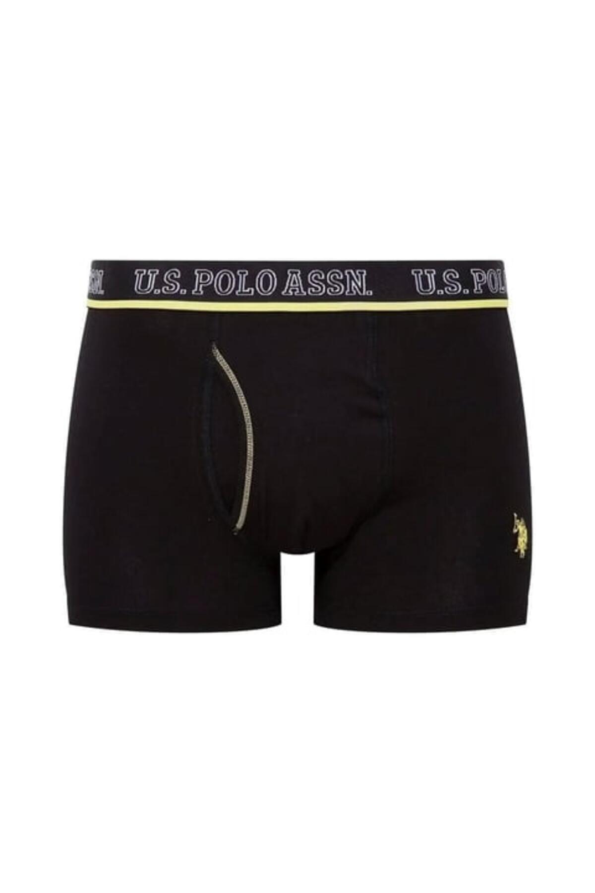 U.S Polo Assn. Erkek Boxer 3Lü 80508 Antrasit-Saks-Siyah
