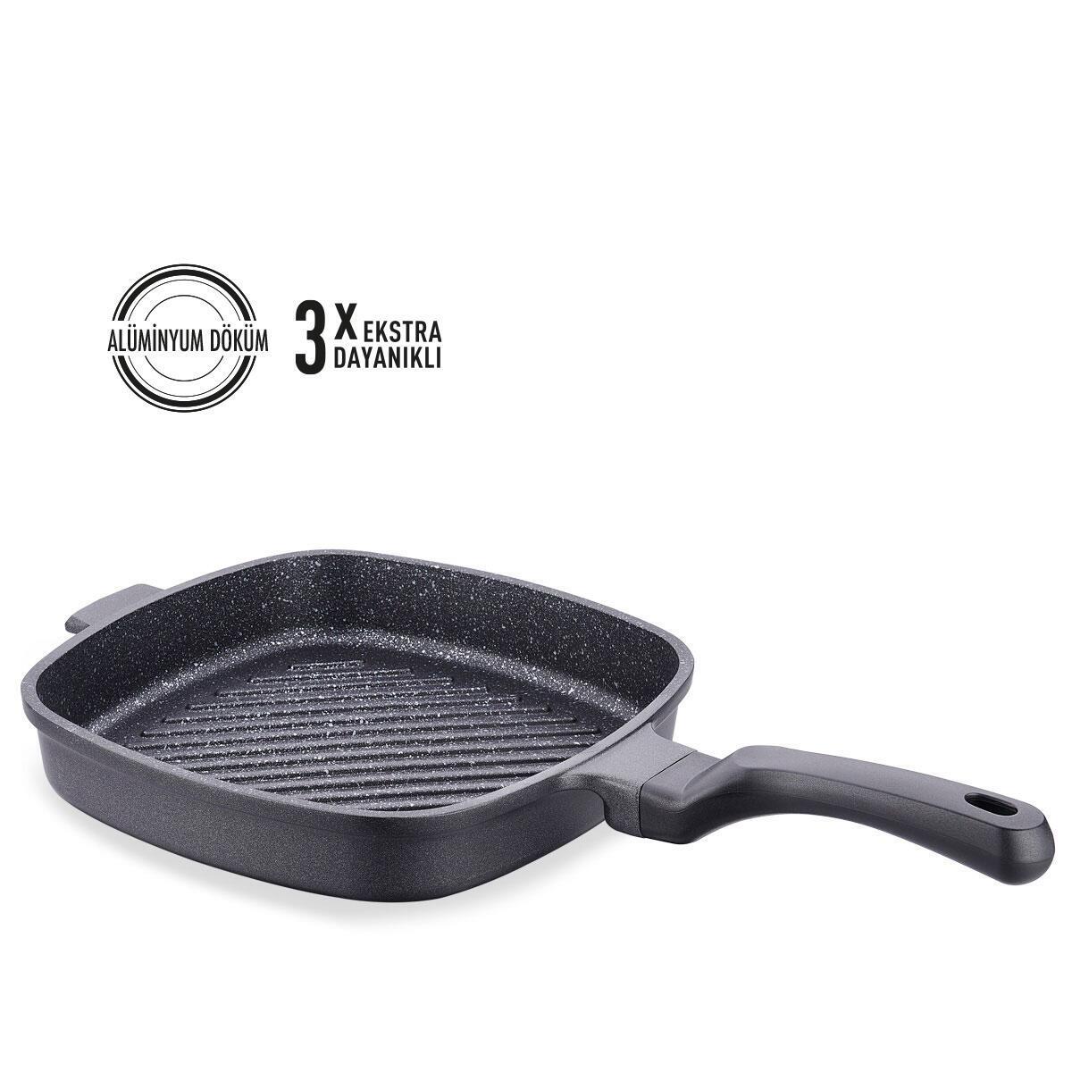 Korkmaz Tava Döküm Kare Casterra 26*26*4.5 A2585